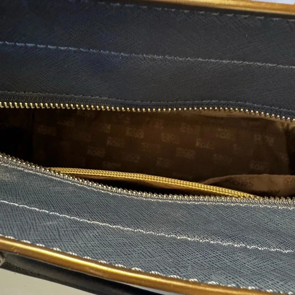 Michael Kors Dillon Satchel Navy Blue - Picture 5 of 13